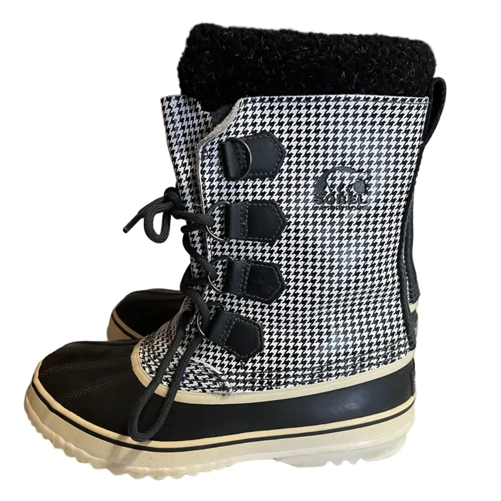 Sorel Womens 1964 Pac Waterproof Winter Boots Houndstooth Size 7 - Picture 6 of 9